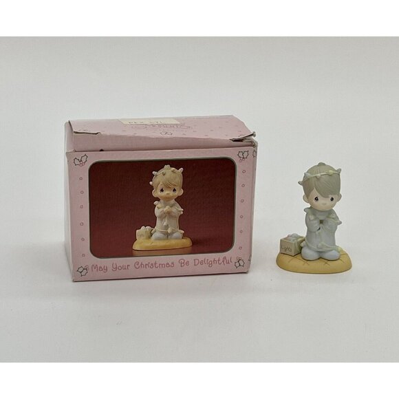 Enesco * Precious Moments * - 575496 MAY YOUR CHRISTMAS BE DELIGHTFUL Miniature - Picture 1 of 3